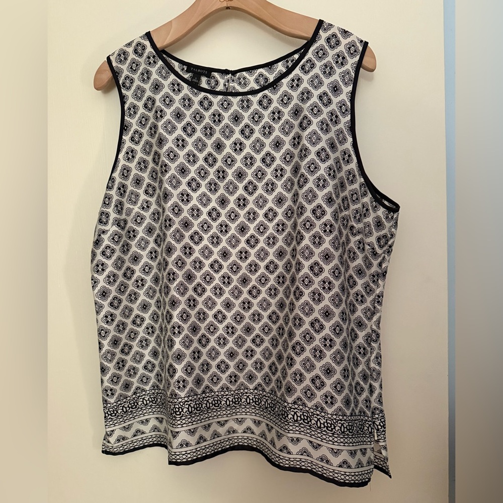 Satiny Sleeveless Blouse